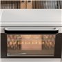 HOMCOM Mini four à pizza de 21 l, miniofen inkl. Backblech, Grillrost und Krümmelblech, 1400W Tischbackofen mit 1h Timer, Ofenro