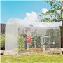 Outsunny Film pour serre 8x10 m étanche à l'eau, film de jardin avec protection UV, film plastique extra épais résistant à la dé