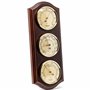 Fischer thermomètre baromètre acajou hygromètre