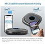 Snom C300 Haut-Parleur De Conférence - Mini Haut-Parleur Mobile avec 6 Microphones, Batterie 24h, Bluetooth/USB - Son Cristalli