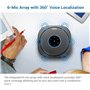 Snom C300 Haut-Parleur De Conférence - Mini Haut-Parleur Mobile avec 6 Microphones, Batterie 24h, Bluetooth/USB - Son Cristalli