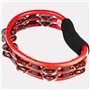 Meinl Tambourin à grelots en acier Rouge