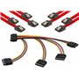 POPPSTAR Lot de câbles Sata (connecteur droit)