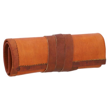 Gusti Trousse Cuir - Benjamin Trousse à Crayons étui Accessoires Bureau Cuir Marron