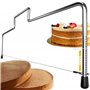 Diviseur Gâteau Coupe-Fil Réglable - Trancheur Outil Pâtisserie facilement à nettoyer – pâtisserie sera un grand plaisir et vos