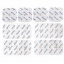 axion Lot de 8 électrodes Mixtes Patch Compatible avec Les appareils COMPEX | Electrostimulateur TENS et EMS avec Connexion par