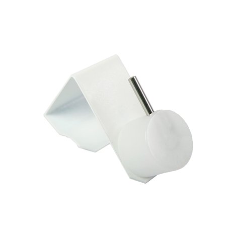 dekondo Lot de 2 crochets de fenêtre pour tringle à rideaux ou rideaux de vitrine (fixation latérale et haut)