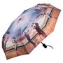 VON LILIENFELD® Parapluie de Poche Pliant Ouverture et Fermeture Automatique Résistant au Vent Mini Légèrement Stable Art Theo M