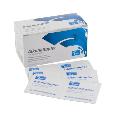 Teqler T-431101 Tampons alcoolisés (pack de 100)