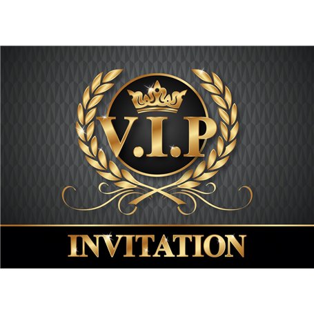 EDITON COLIBRI (10718 FR) VIP Invitations en Français: Paquet de 10 cartes d‘invitation V.I.P. pour un prochain anniversaire d‘e