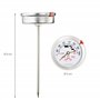 GOURMEO Thermomètre à Viande 2 en 1 - Indicateur en Acier Inoxydable pour Four Électrique ou à Gaz - Pour Température Viande et