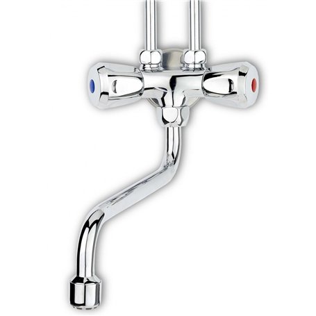 Thermoflow QMIX10 Robinet mélangeur à Deux poignées pour Le Rangement sur la Table