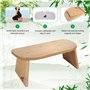 My Fat Gorilla Banc de Méditation Pliable en Bambou, Siège de Yoga Ergonomique, pour Une Expérience de Méditation Profonde et Co