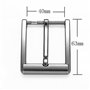 Cartvelli Boucle de ceinture de qualité supérieure pour homme - Largeur : 40 mm - Argent brillant - Boucle de ceinture pour cein