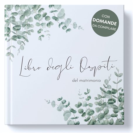 Livre d'or pour le mariage avec questions à remplir (ITALIEN) - Livre d'or mariage de haute qualité pour des souvenirs inoubliab