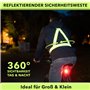 AVANA Gilet réfléchissant de sécurité réglable Gilet de sécurité léger Haute visibilité Jogging Vélo Randonnée Course Moto Adult