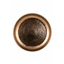 Plateau de Service Marocain en Métal cuivre Mia 40cm Rond | Petit Plateau décoratif de Table de Thé Design Oriental | Plat pour 