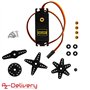 AZDelivery 5 x MG995 Micro-moteur servo numérique pour hélicoptère robotisé RC compatible avec Arduino et Raspberry Pi y compris