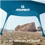 MOMEVO Sunsail Young Family Tente de plage avec protection UV certifiée UPF50+ (jusqu'à 4 personnes, bleu pétrole)