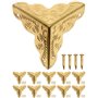 FUXXER - Lot de 10 coins de meubles antiques - Coins de protection d'angle - Protection des coins - Raccords pour boîtes