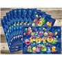Edition Colibri (11072 FR Lot de 10 Cartes d‘invitation MONSTRES drôles en Français pour un anniversaire d‘enfant, pour une part