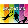 Edition Colibri (11071 FR Lot de 10 Cartes d‘invitation en Français pour un anniversaire d‘enfant ou pour une partie de Football