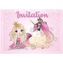 Edition Colibri 10 Cartes d‘invitation en Français Princesse avec licorne: lot de 10 cartes d'invitation pour un anniversaire de