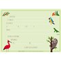 Edition Colibri 10 Cartes d‘invitation ANIMAUX de la JUNGLE en Français pour un anniversaire d‘enfant ou pour une fête au du zoo