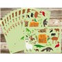 Edition Colibri 10 Cartes d‘invitation ANIMAUX de la JUNGLE en Français pour un anniversaire d‘enfant ou pour une fête au du zoo