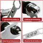 Bayertal® Kit pistolet à riveter pour visseuse sans fil et perceuse - 4 embouts à riveter - Kit adaptateur de rivets aveugles pr