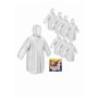 skapandi Lot de 8 ponchos de pluie jetables avec capuche | Cape de pluie | Veste de pluie | Vêtements de pluie | Transparent et