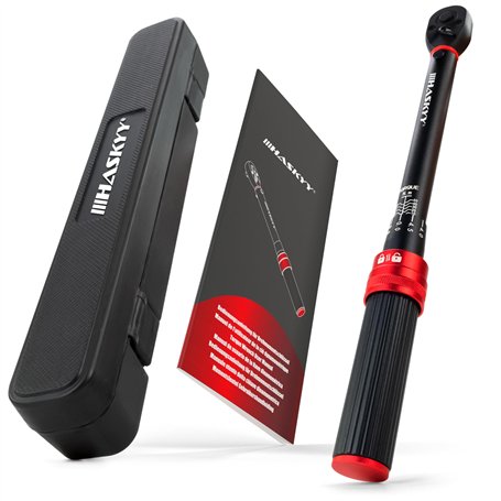 HASKYY Clé dynamométrique 1/4" 10-50Nm vélo moteur moto quad couple cliquet clé à cliquet