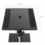 Pronomic SLS-36P BK Statif de Table pour Haut-parleurs - Support de Table Enceintes de Monitoring Studio - Pieds métallique - En