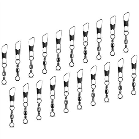 AMZfishing® Émerillons de pêche classiques avec snap | Émerillons de pêche | Émerillons de pêche | Émerillons de pêche | Émerill