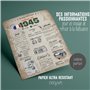 Retour en 1945 Affiche d'anniversaire | Cadeau 80e anniversaire | Idée cadeau anniversaire | | Décoration 80e anniversaire | 80e