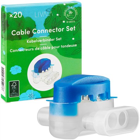 LIVAIA 20x connecteurs de câble périphérique - Connecteur étanche - 3 pôles - Gardena