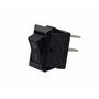 Mini interrupteur à bascule encastrable - 250 V 3 A AC/DC - 6 V 9 V 12 V 24 V 125 V - Noir rectangulaire - 9 x 13 mm - 2 pôles m