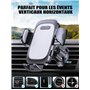 Mohard Support Téléphone Voiture, [Prise Ferme & Crochet Stable] 360° Réglable Porte Telephone Voiture à Grille d'Aération, Accr