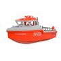 Amewi Bateau de Sauvetage radiocommandé sans balais 320 mm RTR Blanc/Orange pour Enfant à partir de 8 Ans
