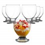 LAV Coupes à Glace en Verre Avec Pied - Lot de 6
