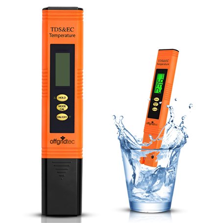 Conductimètre Offgridtec Tds Et EC pour Eau Potable Et Aquarium