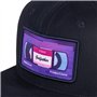Nebelkind Casquette snapback homme femme VHS bleu foncé taille unique taille réglable unisexe casquette de baseball cassette str