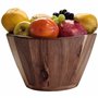 ALEXE ® Saladier de haute qualité en bois d'acacia, grand bol à salade et à fruits en bois, bol de, dimensions 30 x 17,5 cm