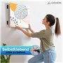 GIBWERK® Bande Velcro autocollante | Extra forte | 5 m x 20 mm + 10 pastilles Velcro autocollantes | Velcro autocollant | Bande