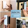 GIBWERK® Bande Velcro autocollante | Extra forte | 5 m x 20 mm + 10 pastilles Velcro autocollantes | Velcro autocollant | Bande