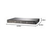 Aruba HPE 2930F 48G PoE+ 4SFP+ - Commutateur - C3 - Géré - 48 x 10/100/1000 (PoE+) + 4 x 1 Gigabit / 10 Gigabit SFP+ - Flux d'ai