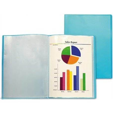 Liderpapel 51721 Protège-documents 60 pochettes A4 Cyan magenta jaune