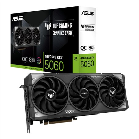 Asus TUF Gaming GeForce RTX 5060 8GB GDDR7 OC Edition – Carte Graphique Gaming (PCIe 5.0