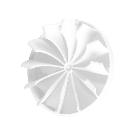 Ø 125mm Clapet Anti-retour pour Ventilateur Mural/Clapet Anti-retour pour Tuyau de Ventilation - Plastique - Blanc