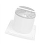 Ø 125mm Clapet Anti-retour pour Ventilateur Mural/Clapet Anti-retour pour Tuyau de Ventilation - Plastique - Blanc